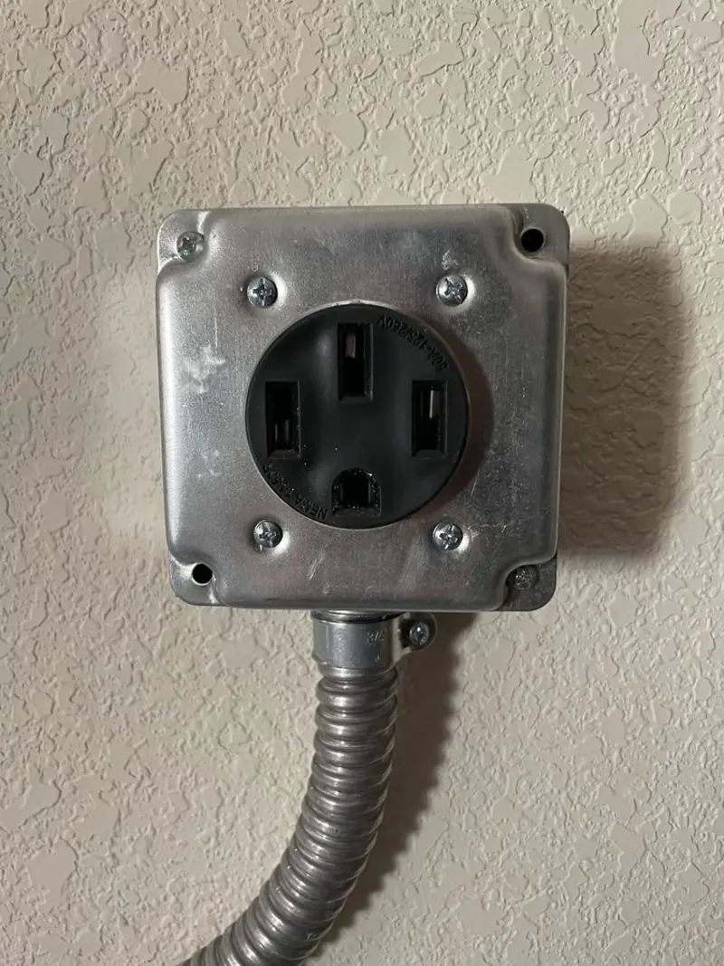 NEMA 14-50 outlet installed for Electrical Panel Upgrade in Baldwin Park