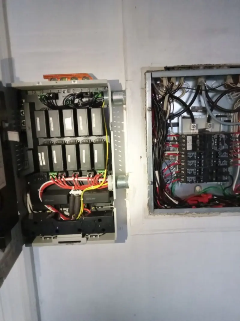 Electrical panel upgrade completed for Security Camera Wiring in Baldwin Park
